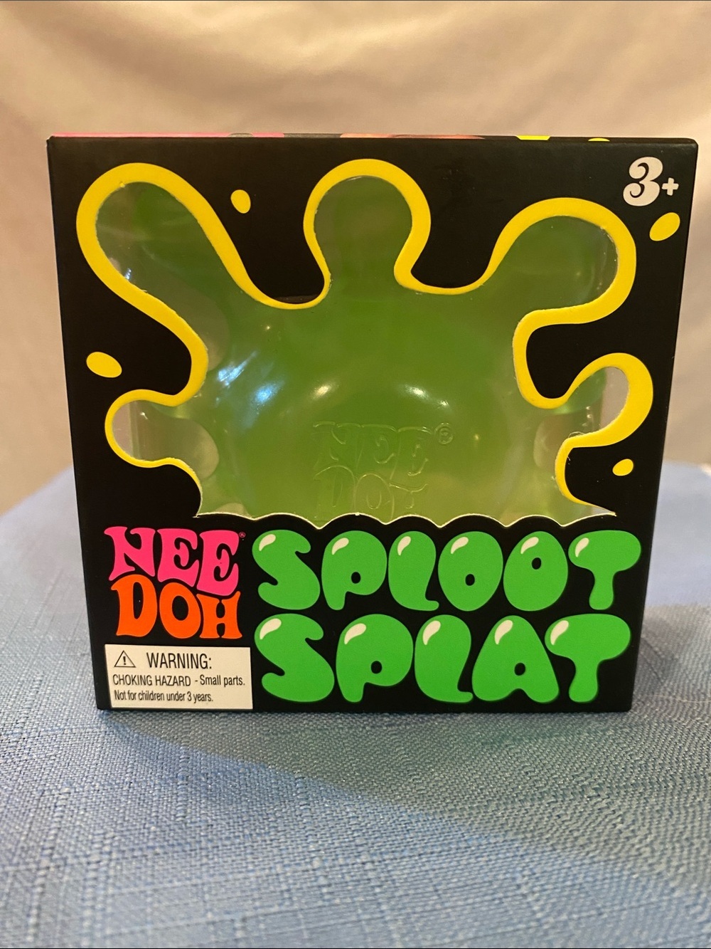 NeeDoh Sploot Splat GREEN Stress Ball Toy. NEW and Authentic.